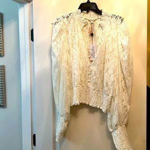 For love and lemons romantic lace top